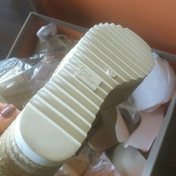 NEW! CROWN VINTAGE Daylen Espradrille Platform Sandals 6. - Picture 10 of 11